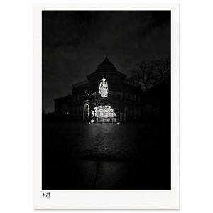 Mesnes Park, Lone Soldier - Monochrome