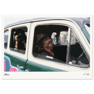 Through the Window Stylised Glastonbury Glimpse