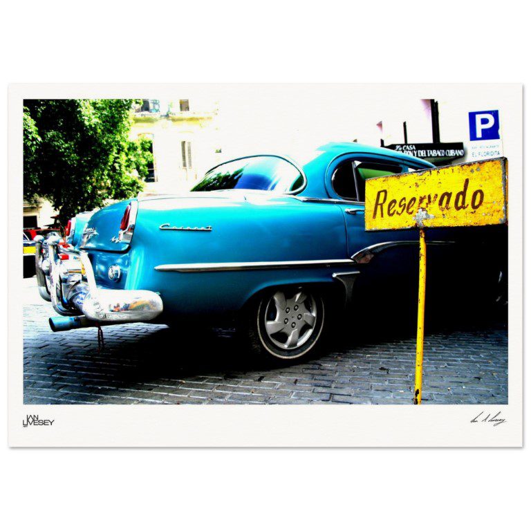 Classic 1954 Plymouth Belvedere Cuban Street Poster