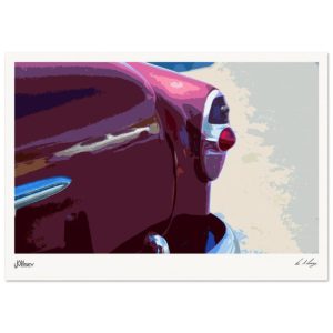 Artisan Abstract Poster - Classic Car in Cuba