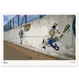 "A 90 millas" - Stylised Wall Art