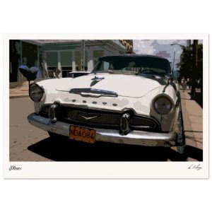 Classic Dodge on the streets of Cuba - Stylised abstract