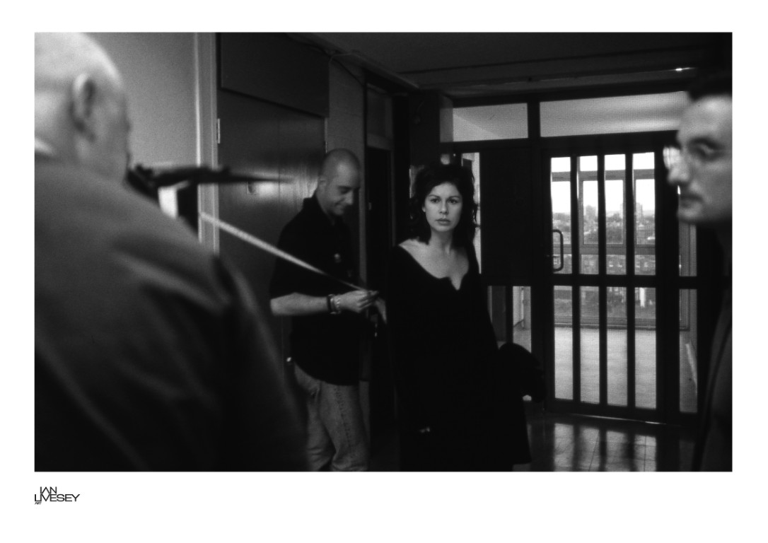 Julie Graham on set of "Some Voices" #01