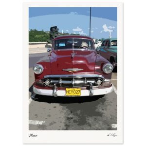 Artisan Stylised 1953 CHEVROLET SURF WAGON Poster