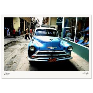 Classic 1954 Plymouth Belvedere from the front Cuban Street Poster