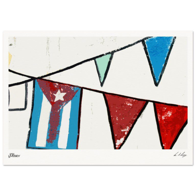Fiesta Nacional Stylised Wall Flags