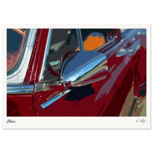 Artisan Abstract Poster - Classic Car Close up in Cuba