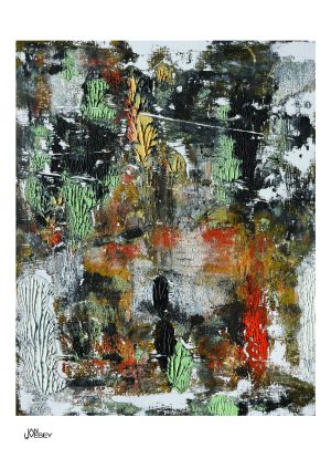 Print of original Ian Livesey abstract oil painting #04