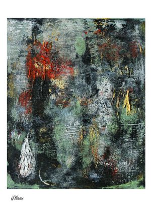 Print of original Ian Livesey abstract oil painting #10