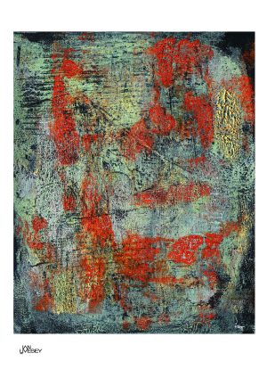 Print of original Ian Livesey abstract oil painting #11